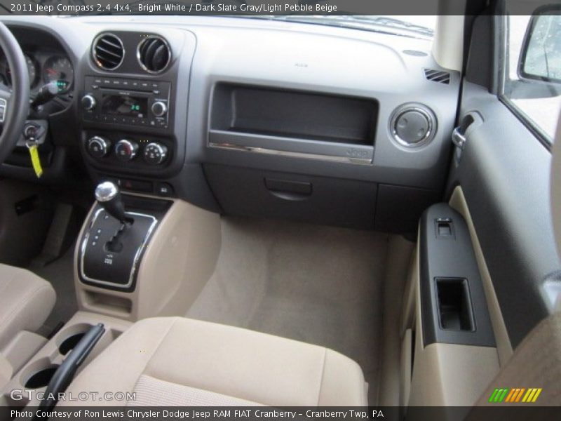 Bright White / Dark Slate Gray/Light Pebble Beige 2011 Jeep Compass 2.4 4x4