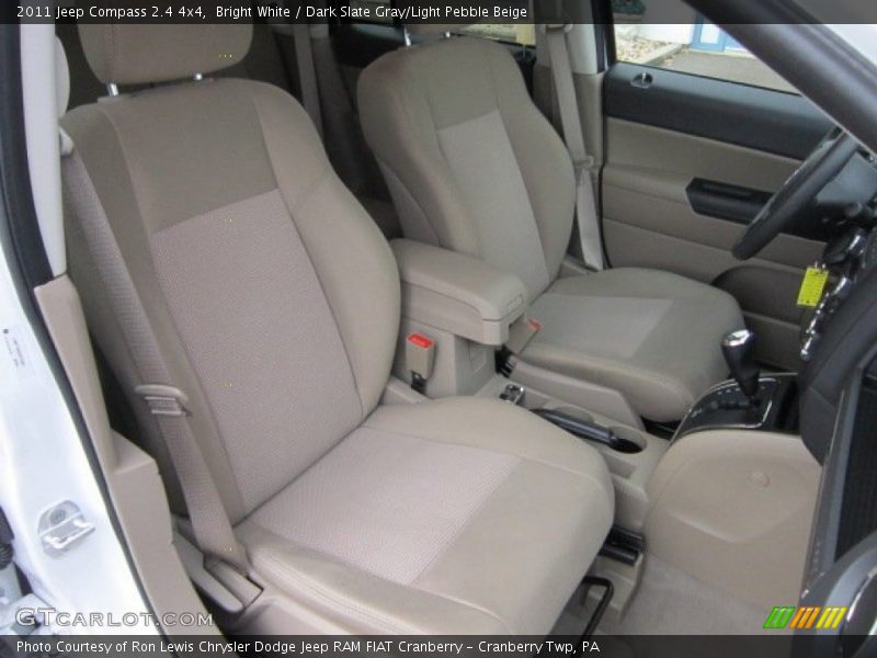 Bright White / Dark Slate Gray/Light Pebble Beige 2011 Jeep Compass 2.4 4x4