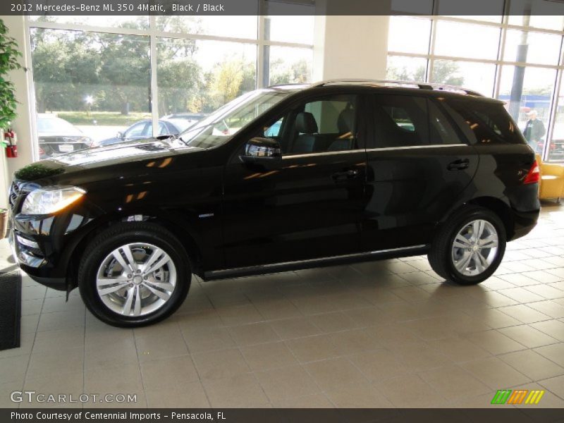 Black / Black 2012 Mercedes-Benz ML 350 4Matic