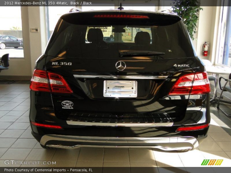 Black / Black 2012 Mercedes-Benz ML 350 4Matic