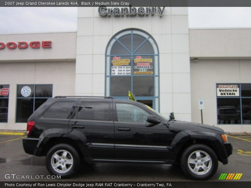 Black / Medium Slate Gray 2007 Jeep Grand Cherokee Laredo 4x4