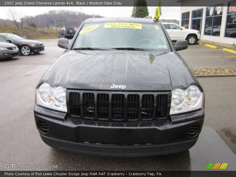Black / Medium Slate Gray 2007 Jeep Grand Cherokee Laredo 4x4