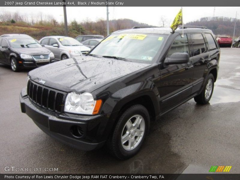 Black / Medium Slate Gray 2007 Jeep Grand Cherokee Laredo 4x4