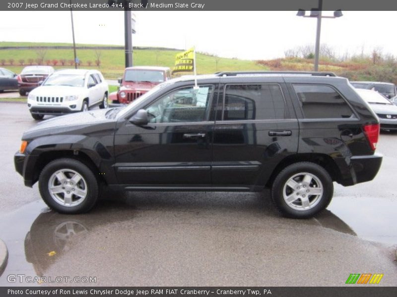 Black / Medium Slate Gray 2007 Jeep Grand Cherokee Laredo 4x4