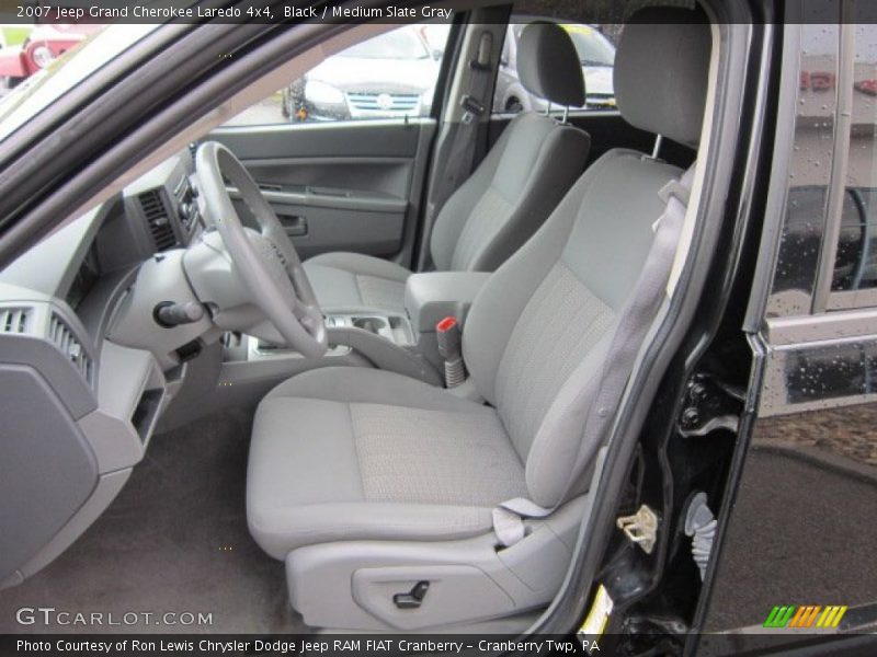 Black / Medium Slate Gray 2007 Jeep Grand Cherokee Laredo 4x4