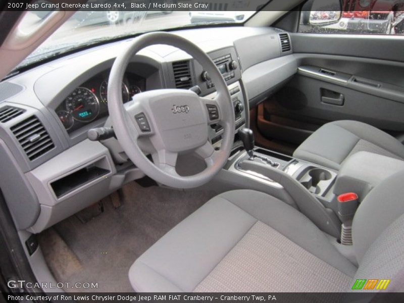 Black / Medium Slate Gray 2007 Jeep Grand Cherokee Laredo 4x4