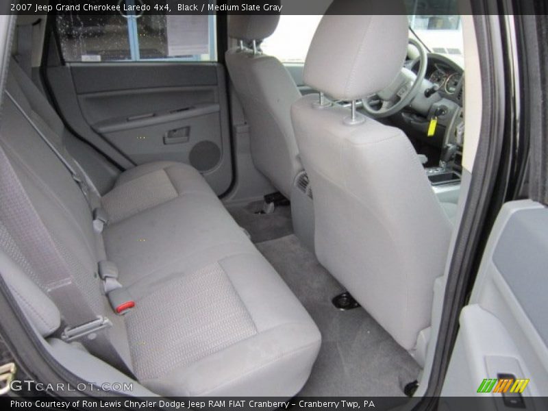 Black / Medium Slate Gray 2007 Jeep Grand Cherokee Laredo 4x4