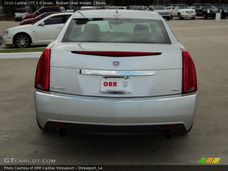 Radiant Silver Metallic / Ebony 2010 Cadillac CTS 3.6 Sedan