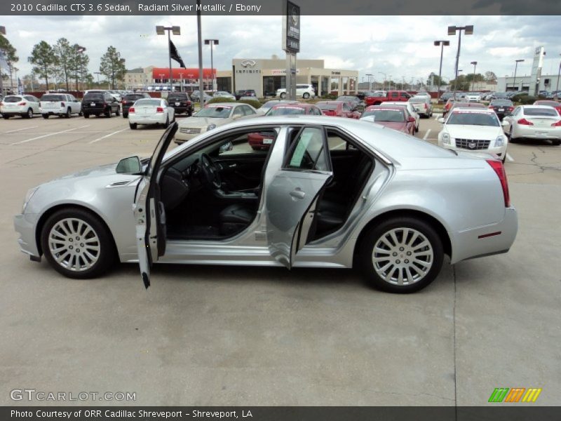 Radiant Silver Metallic / Ebony 2010 Cadillac CTS 3.6 Sedan