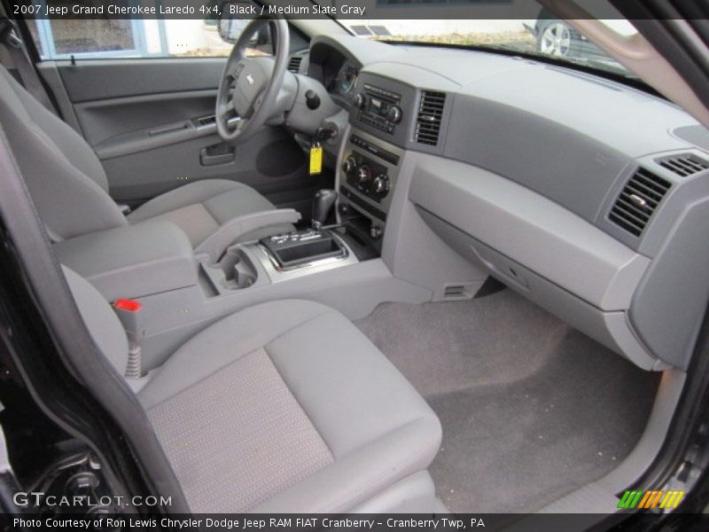 Black / Medium Slate Gray 2007 Jeep Grand Cherokee Laredo 4x4