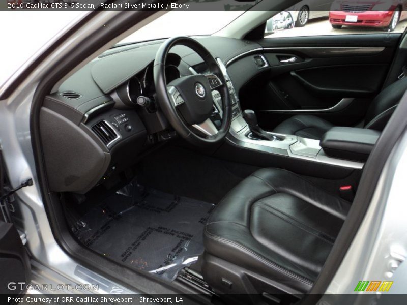 Radiant Silver Metallic / Ebony 2010 Cadillac CTS 3.6 Sedan