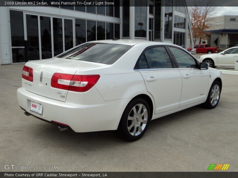 White Platinum Tri-Coat / Light Stone 2009 Lincoln MKZ Sedan