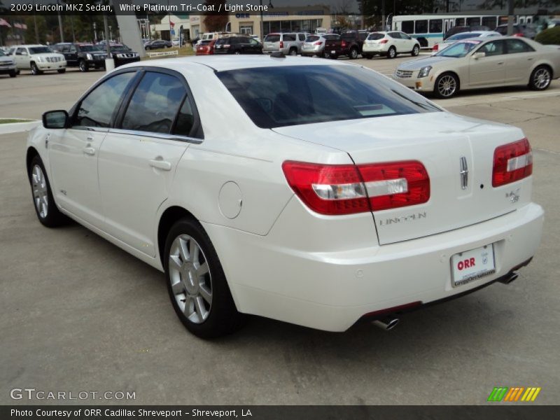 White Platinum Tri-Coat / Light Stone 2009 Lincoln MKZ Sedan