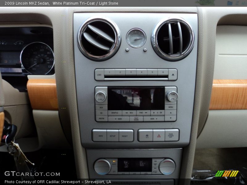 White Platinum Tri-Coat / Light Stone 2009 Lincoln MKZ Sedan