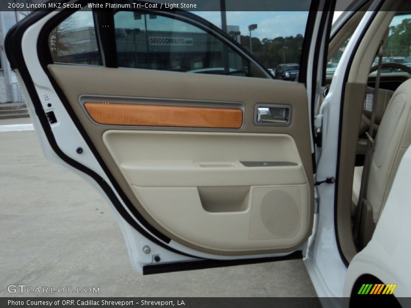 White Platinum Tri-Coat / Light Stone 2009 Lincoln MKZ Sedan