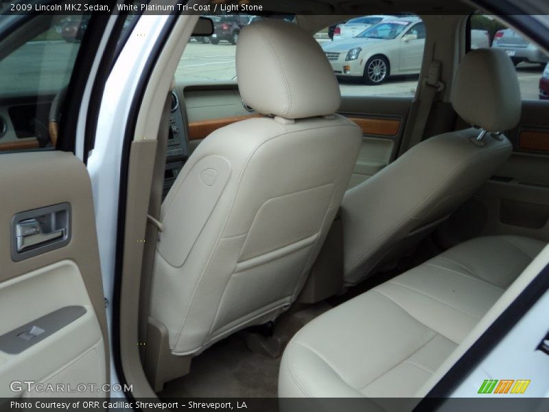 White Platinum Tri-Coat / Light Stone 2009 Lincoln MKZ Sedan
