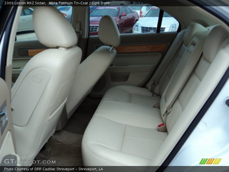 White Platinum Tri-Coat / Light Stone 2009 Lincoln MKZ Sedan