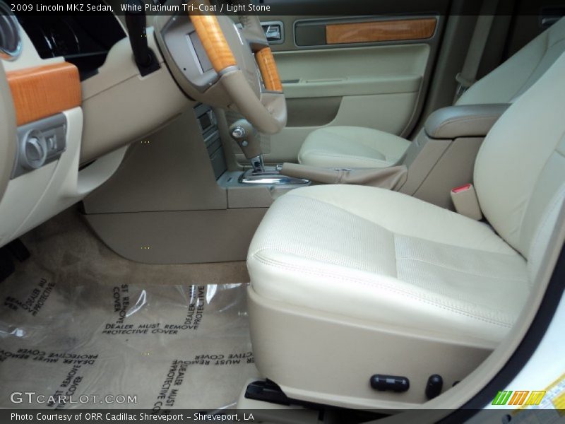 White Platinum Tri-Coat / Light Stone 2009 Lincoln MKZ Sedan
