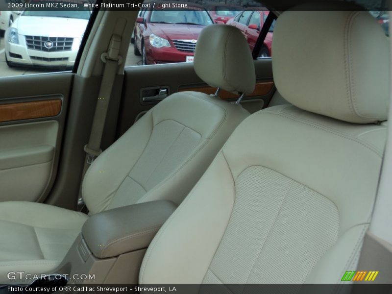 White Platinum Tri-Coat / Light Stone 2009 Lincoln MKZ Sedan