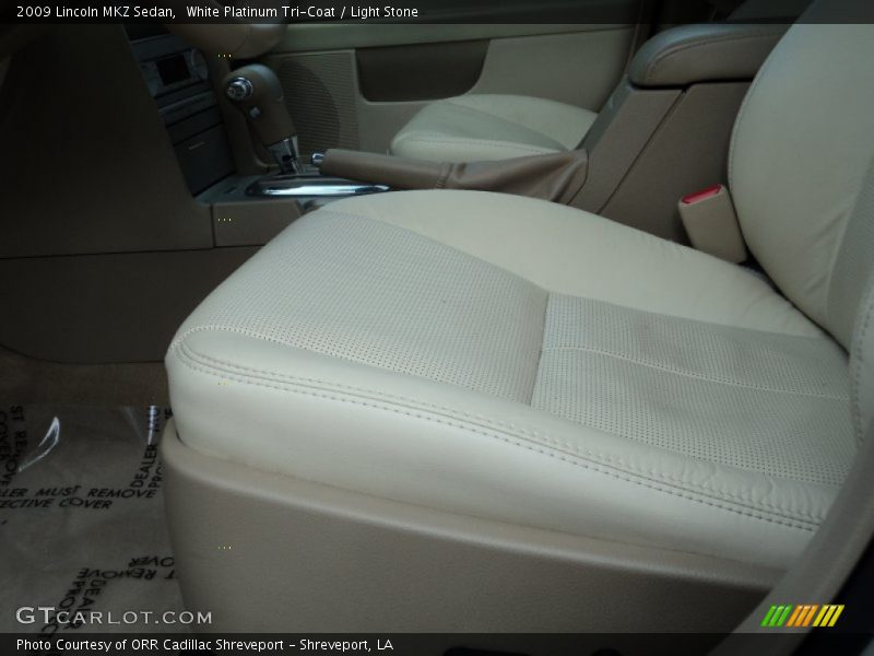 White Platinum Tri-Coat / Light Stone 2009 Lincoln MKZ Sedan