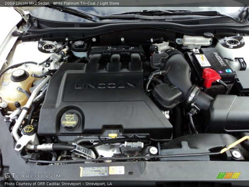 White Platinum Tri-Coat / Light Stone 2009 Lincoln MKZ Sedan