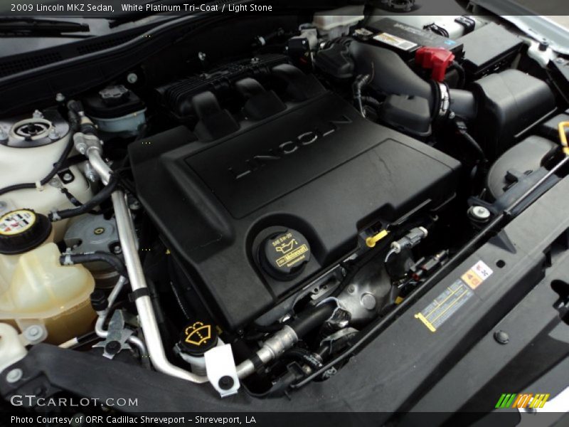 White Platinum Tri-Coat / Light Stone 2009 Lincoln MKZ Sedan