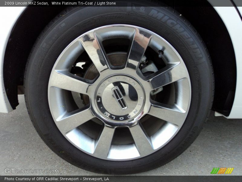 White Platinum Tri-Coat / Light Stone 2009 Lincoln MKZ Sedan