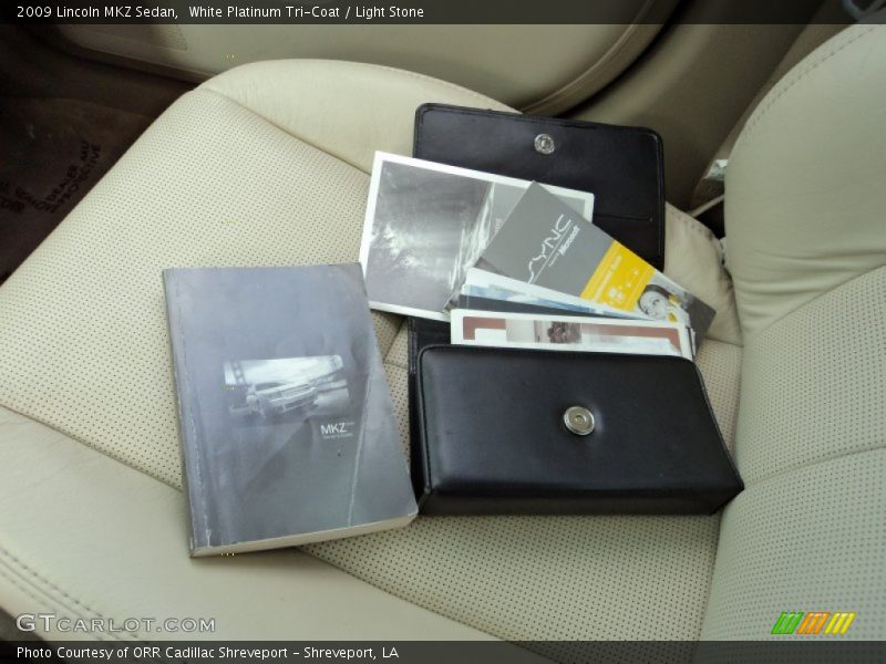 White Platinum Tri-Coat / Light Stone 2009 Lincoln MKZ Sedan