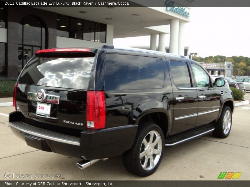 Black Raven / Cashmere/Cocoa 2012 Cadillac Escalade ESV Luxury
