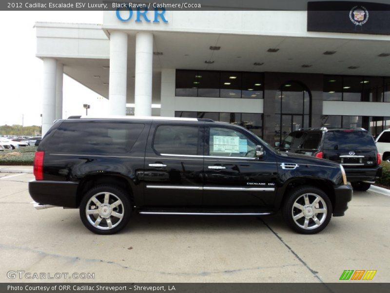 Black Raven / Cashmere/Cocoa 2012 Cadillac Escalade ESV Luxury