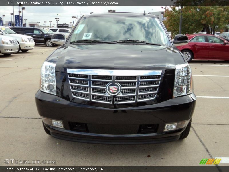 Black Raven / Cashmere/Cocoa 2012 Cadillac Escalade ESV Luxury