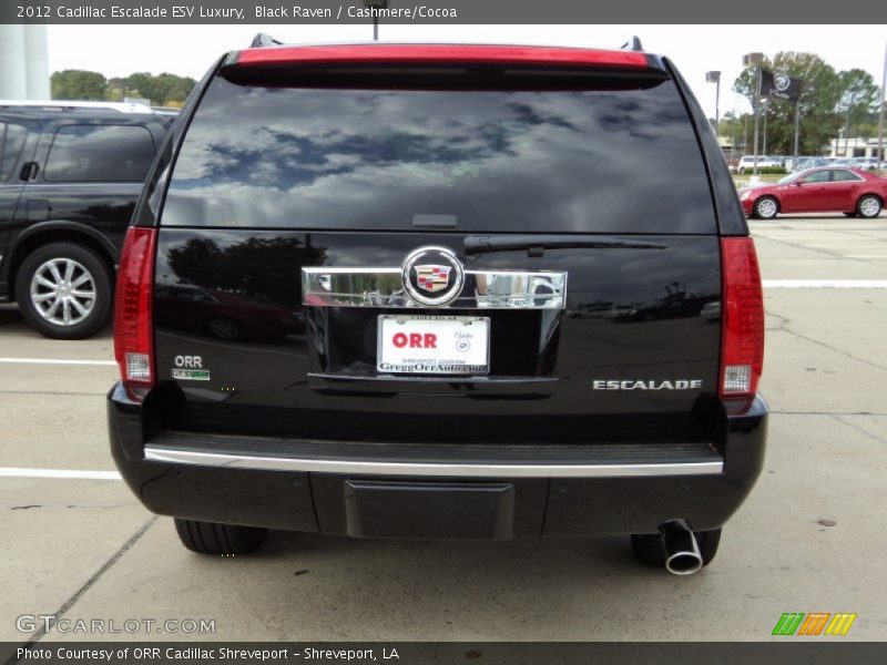 Black Raven / Cashmere/Cocoa 2012 Cadillac Escalade ESV Luxury