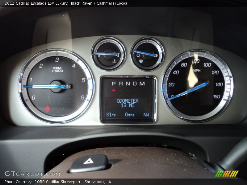  2012 Escalade ESV Luxury ESV Luxury Gauges
