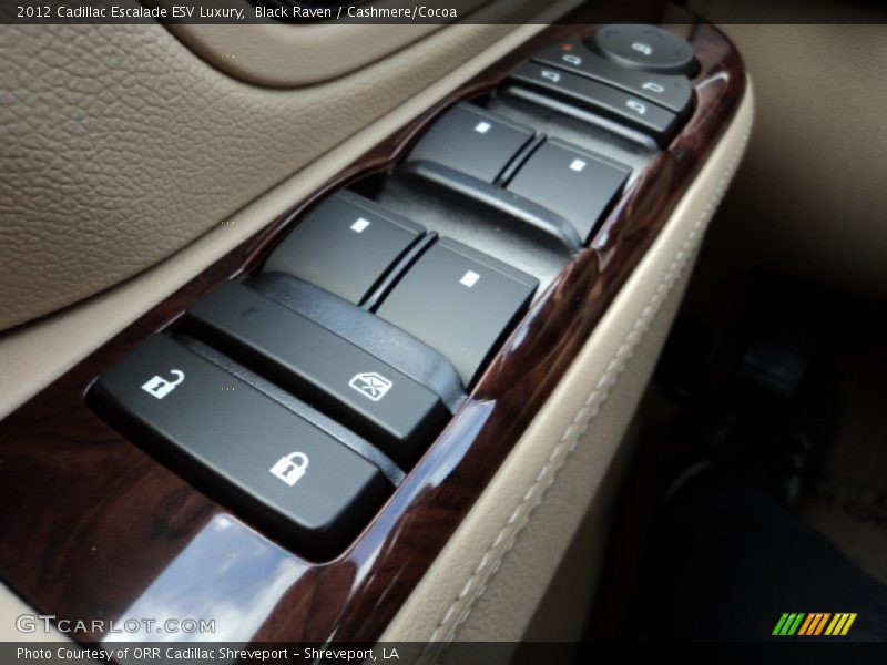 Black Raven / Cashmere/Cocoa 2012 Cadillac Escalade ESV Luxury