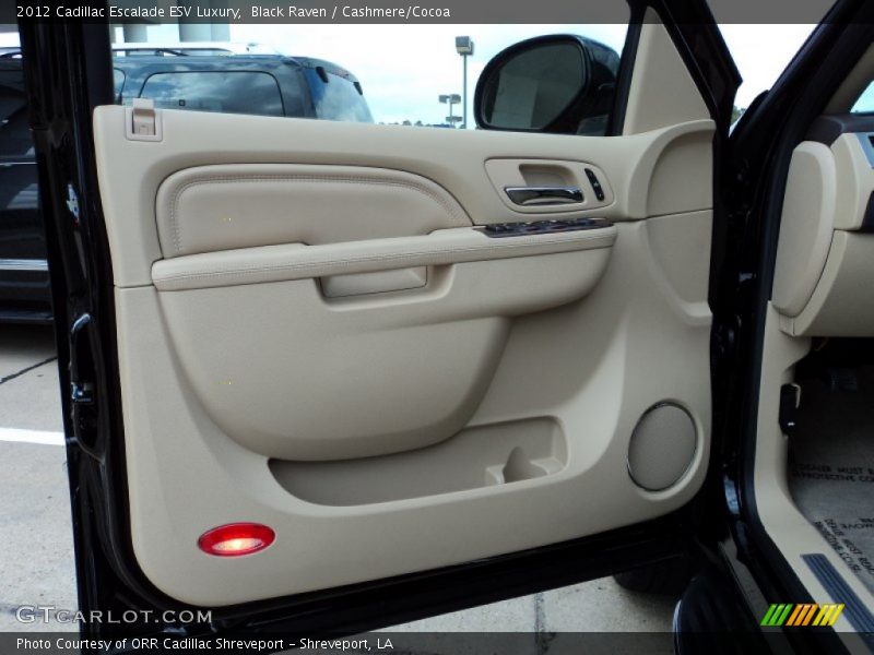 Black Raven / Cashmere/Cocoa 2012 Cadillac Escalade ESV Luxury