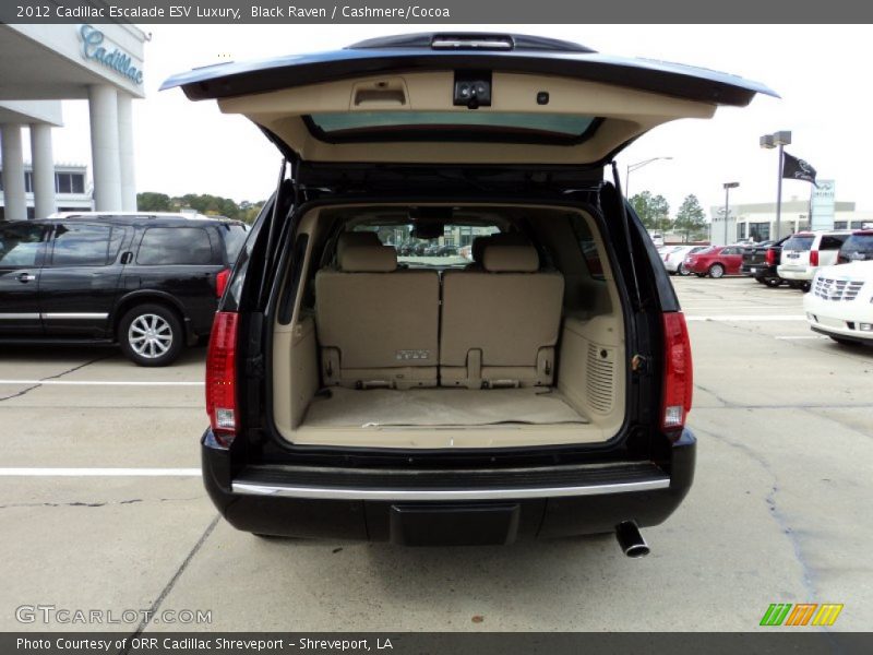 Black Raven / Cashmere/Cocoa 2012 Cadillac Escalade ESV Luxury
