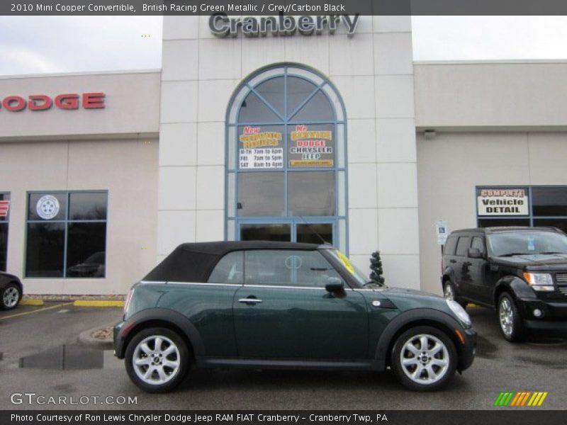 British Racing Green Metallic / Grey/Carbon Black 2010 Mini Cooper Convertible