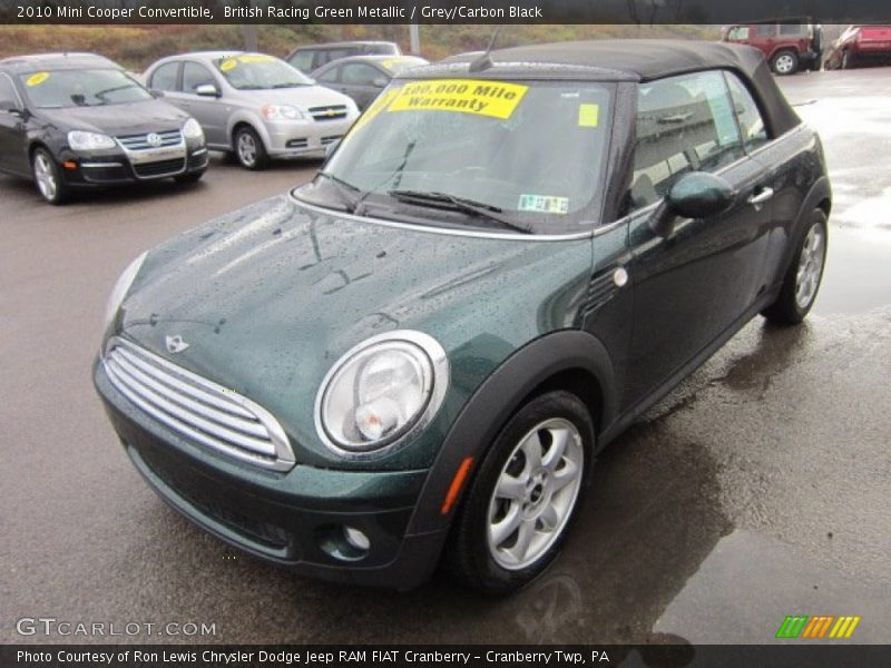 British Racing Green Metallic / Grey/Carbon Black 2010 Mini Cooper Convertible