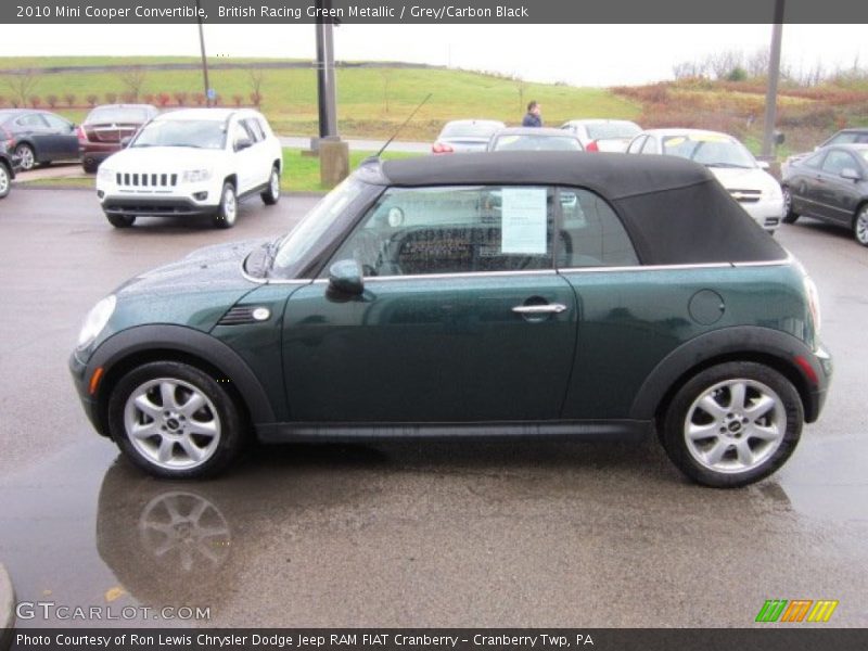 British Racing Green Metallic / Grey/Carbon Black 2010 Mini Cooper Convertible