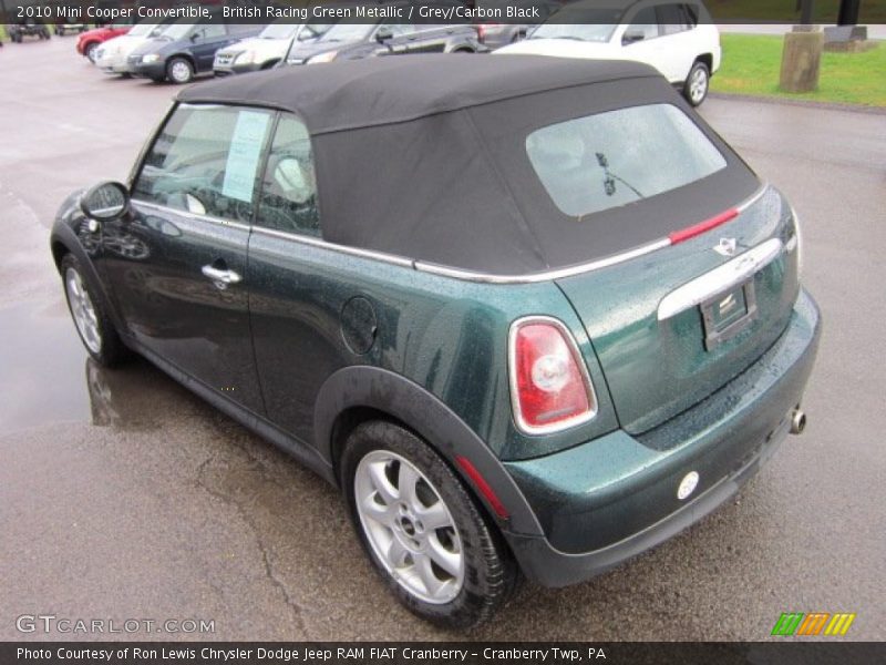 British Racing Green Metallic / Grey/Carbon Black 2010 Mini Cooper Convertible