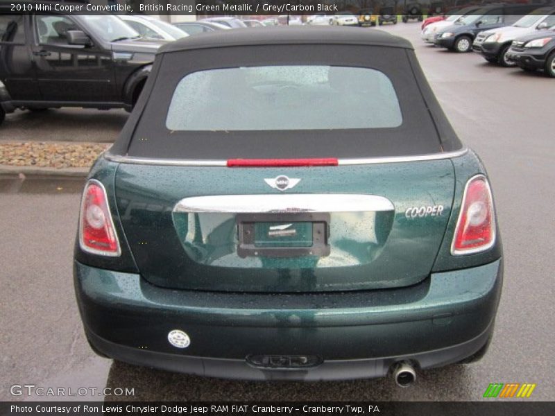 British Racing Green Metallic / Grey/Carbon Black 2010 Mini Cooper Convertible