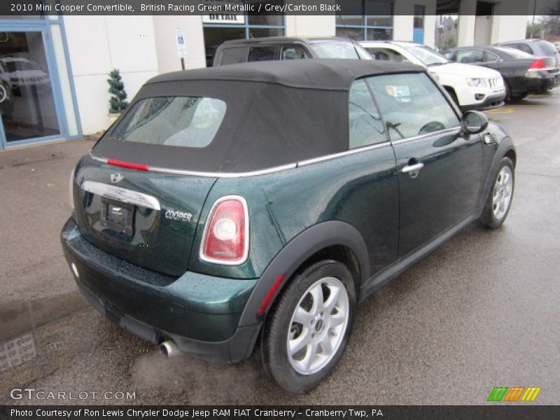 British Racing Green Metallic / Grey/Carbon Black 2010 Mini Cooper Convertible