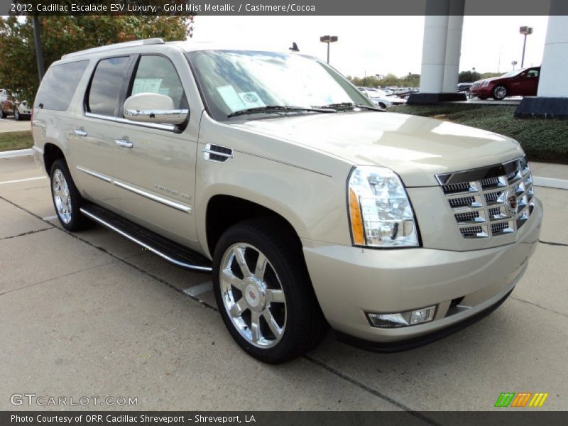 Front 3/4 View of 2012 Escalade ESV Luxury