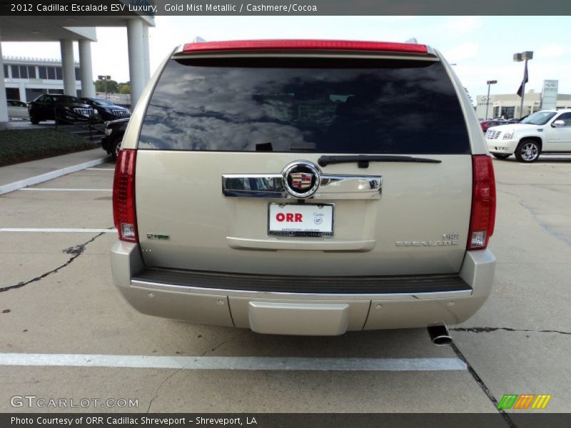 Gold Mist Metallic / Cashmere/Cocoa 2012 Cadillac Escalade ESV Luxury