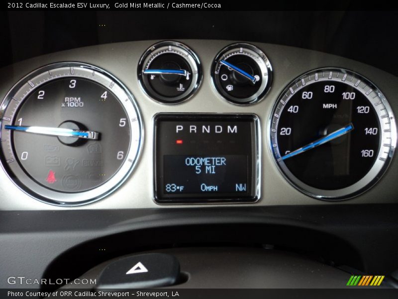  2012 Escalade ESV Luxury ESV Luxury Gauges