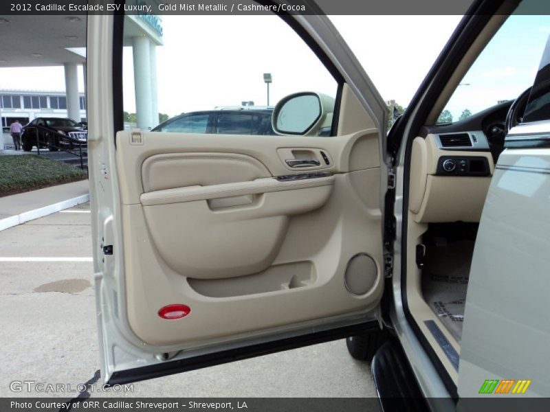 Gold Mist Metallic / Cashmere/Cocoa 2012 Cadillac Escalade ESV Luxury