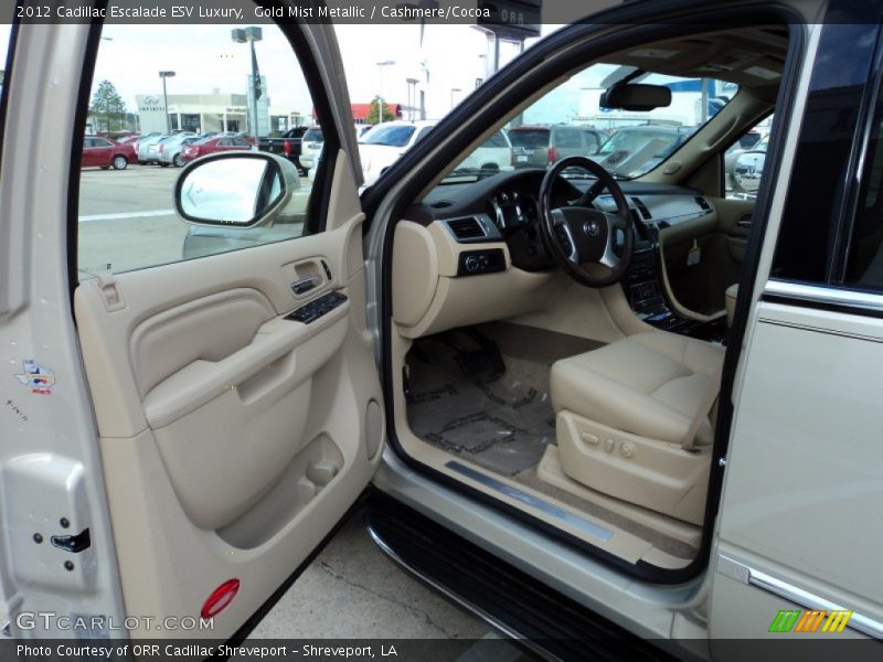 Gold Mist Metallic / Cashmere/Cocoa 2012 Cadillac Escalade ESV Luxury