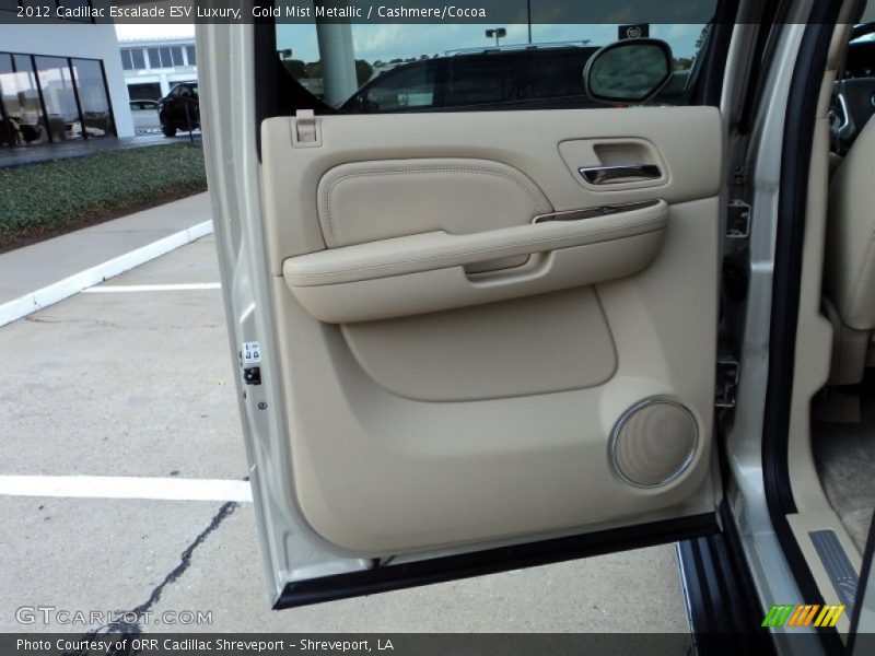 Gold Mist Metallic / Cashmere/Cocoa 2012 Cadillac Escalade ESV Luxury