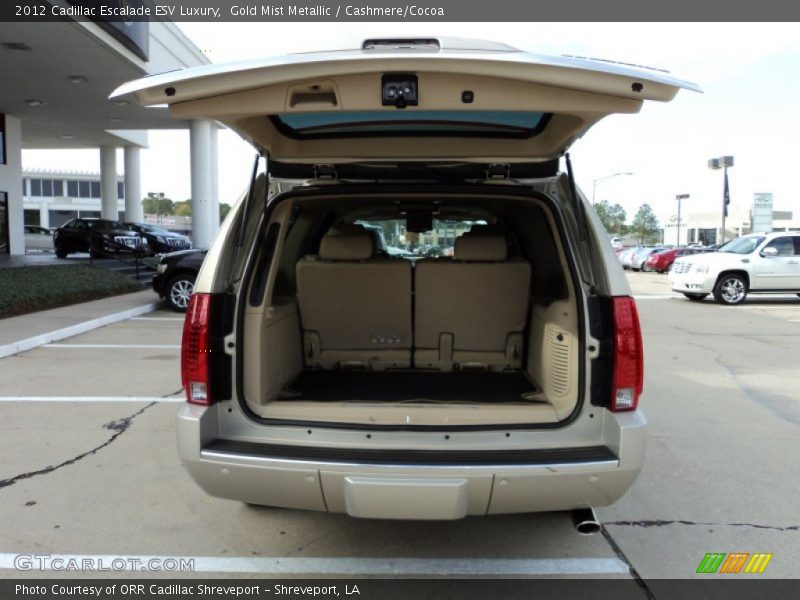 Gold Mist Metallic / Cashmere/Cocoa 2012 Cadillac Escalade ESV Luxury