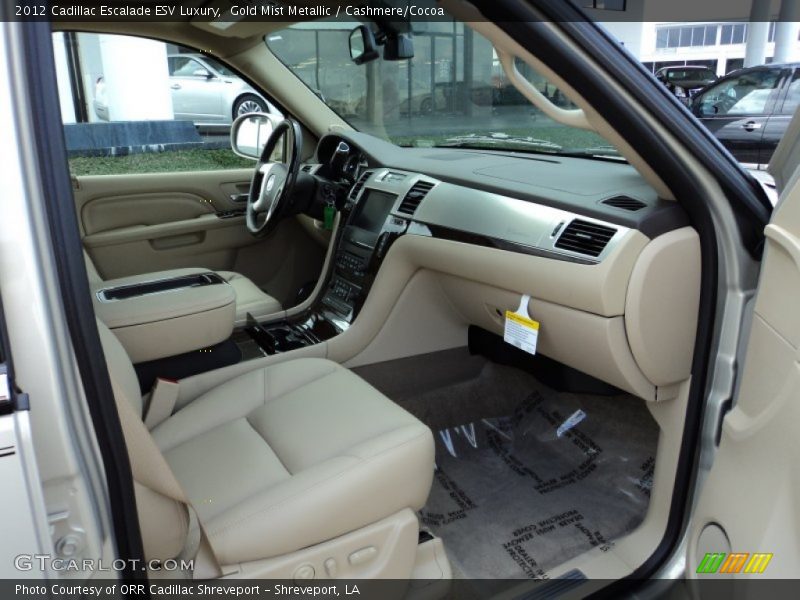 Gold Mist Metallic / Cashmere/Cocoa 2012 Cadillac Escalade ESV Luxury